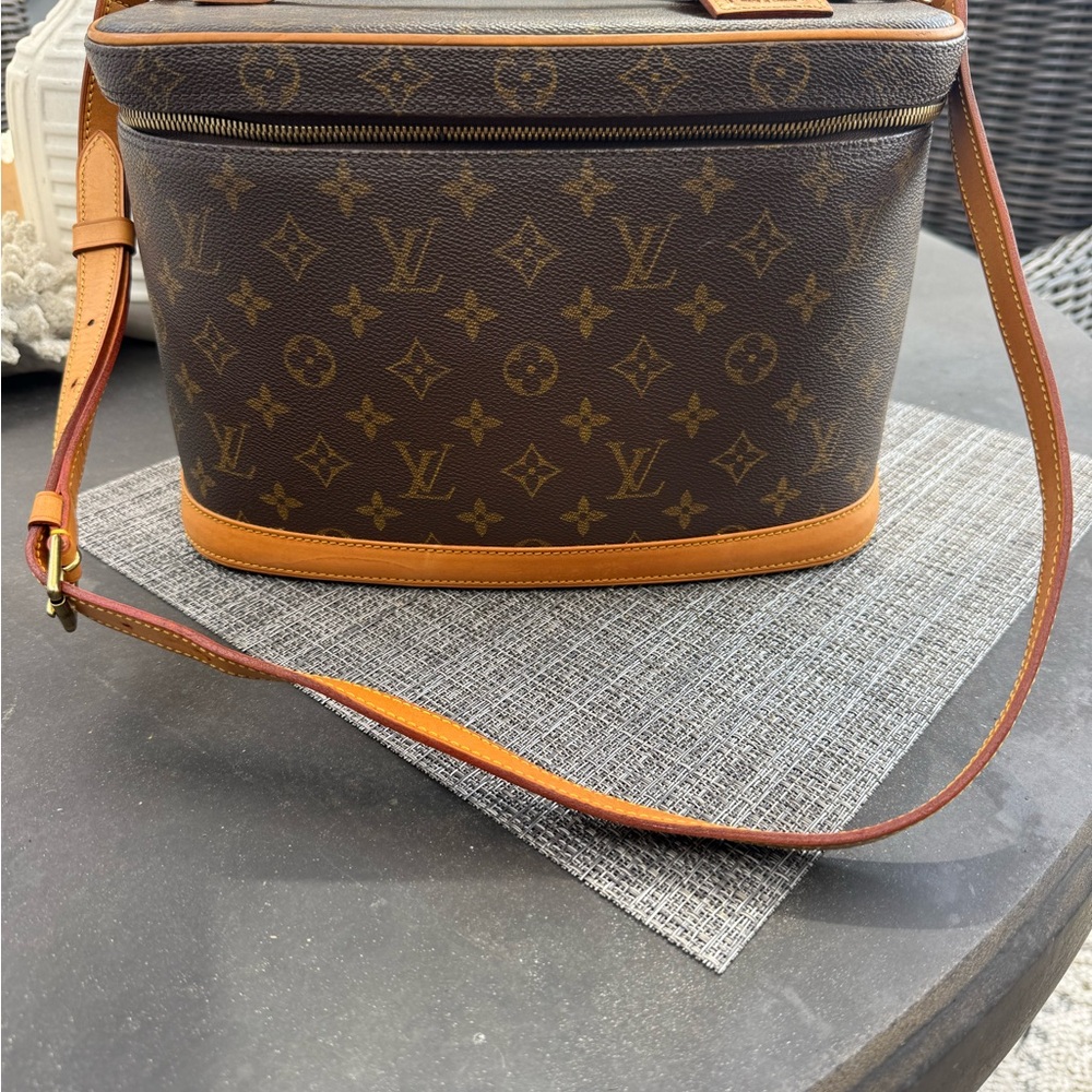 Louis Vuitton Monogram Vanity Shoulder/Handle Bag Train Case GM - Authentic